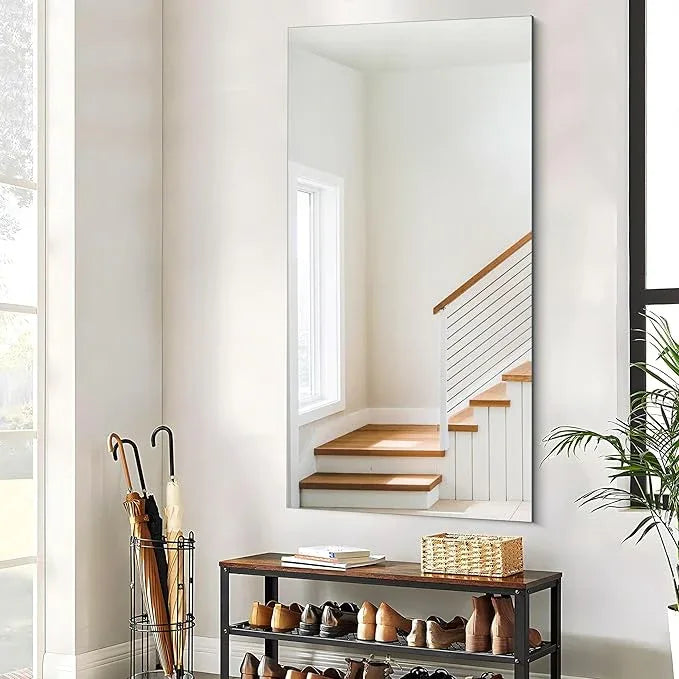 CILIBER Frameless Mirror, 30x60 Inch Large Bathroom Mirrors for Wall, Upgraded Shatterproof Rectangle Vanity Mirror Over Sink with Polished Edge for Bathroom,Bedroom,Living Room and Entryway - ModernBath
