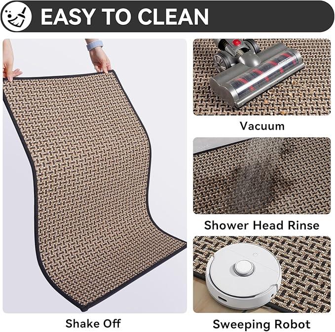 YDKGL Bath Mat Rug-Ultra Thin Non Slip Bath Mats for Bathroom Mat Quick Dry, Rubber Backing Washable Bathroom Rugs Fit Under Door, Absorbent Bath Rugs,Shower Outside,Sink Black 16"x24" - ModernBath