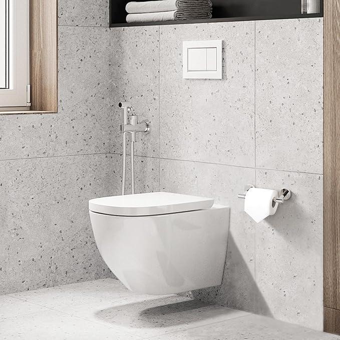 BVL Toilet Paper Holder Polished Chrome Wall Mount Stainless Steel 304 Large Mega Roll - ModernBath
