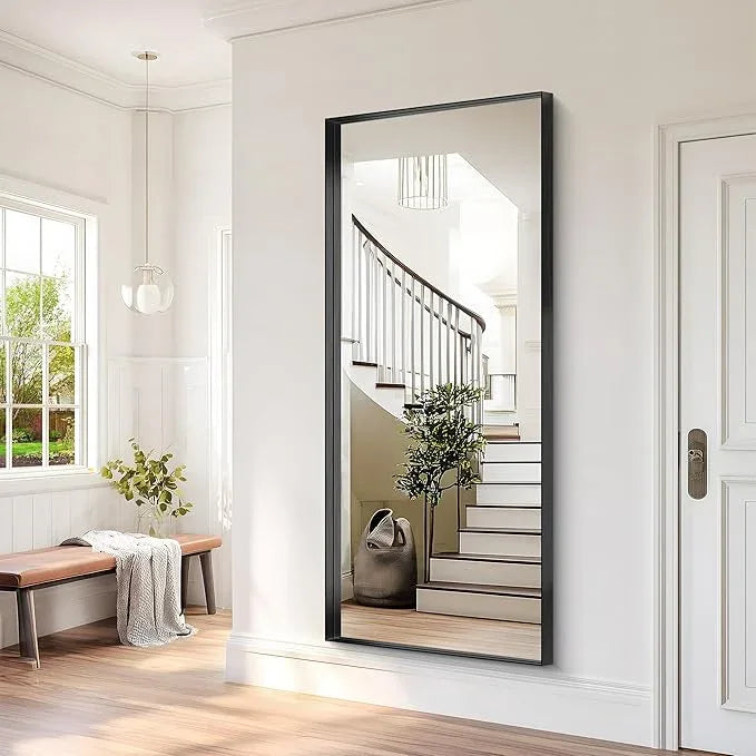 NIMURY Black Bathroom Mirror, 72x30 Inch Rectangular Deep Frame Mirror, Large Wall Mounted Bathroom Vanity Mirror Over Sink for Bedroom,Restroom, Living Room, Hangs Vertically or Horizontally - ModernBath