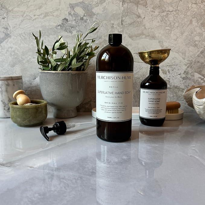 Murchison-Hume Luxury Vegan Hand Soap Refill, Moisturizing Hand Wash, SLS, Paraben & Cruelty-Free, 32oz (Original Fig) - ModernBath