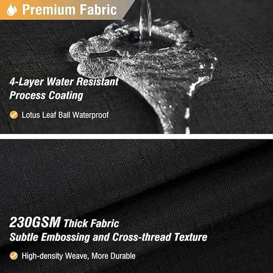 BTTN Stall Fabric Shower Curtain, 54x78 Inch Long Linen Textured Heavy Duty Cloth Shower Curtain Set with 10 Plastic Hook, Narrow Hotel Spa Weighted Bath Curtains for Bathroom, Machine Washable, Black - ModernBath