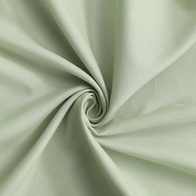 Homechoice Decor Sage Ruffle Shower Curtain, Vintage Handcrafted Bow Tie Bath Curtain for Master Bathroom, Ruched Microfiber Bathroom Curtain with 12 Buttonholes, 72" W x 72" H (LQ-10) - ModernBath