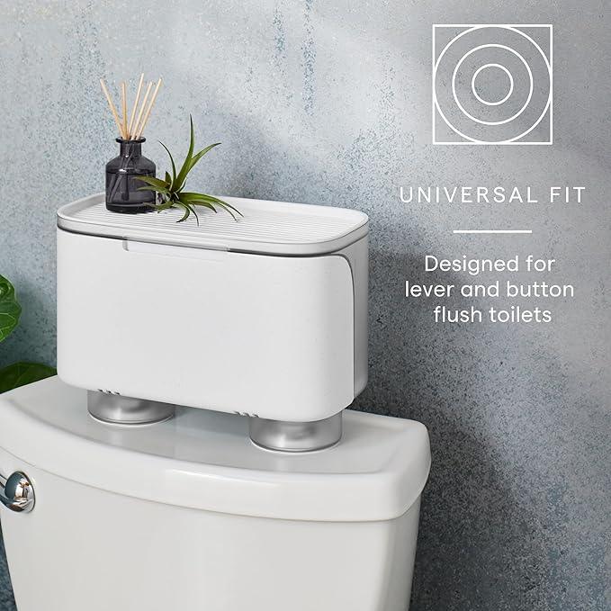 YouCopia Hideaway Toilet Cabinet, Over The Toilet Bathroom Organizer for Paper Rolls, Wipes and Accessories - ModernBath