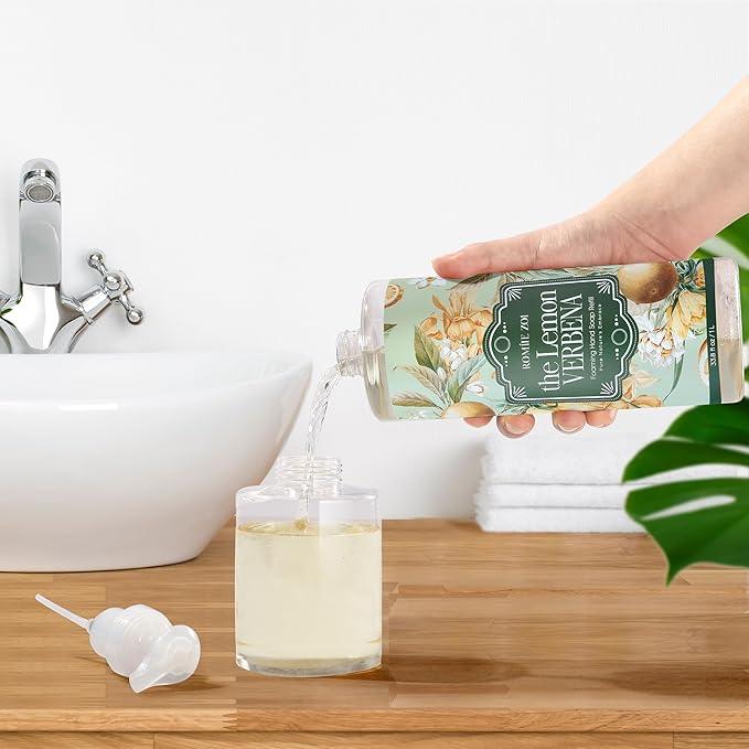 ROMIIE ZOI Foaming Hand Soap Refill, Lemon Verbena, Gentle & Moisturizing Formula, 1000 ML/ 33.8 FL OZ - ModernBath