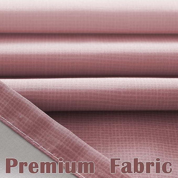 jinchan Ombre Dusty Pink Striped Shower Curtain Waterproof Fabric Shower Curtain for Bathroom Gradual Color Minimalist Design Modern with 12 Hooks 70x72 Inches - ModernBath