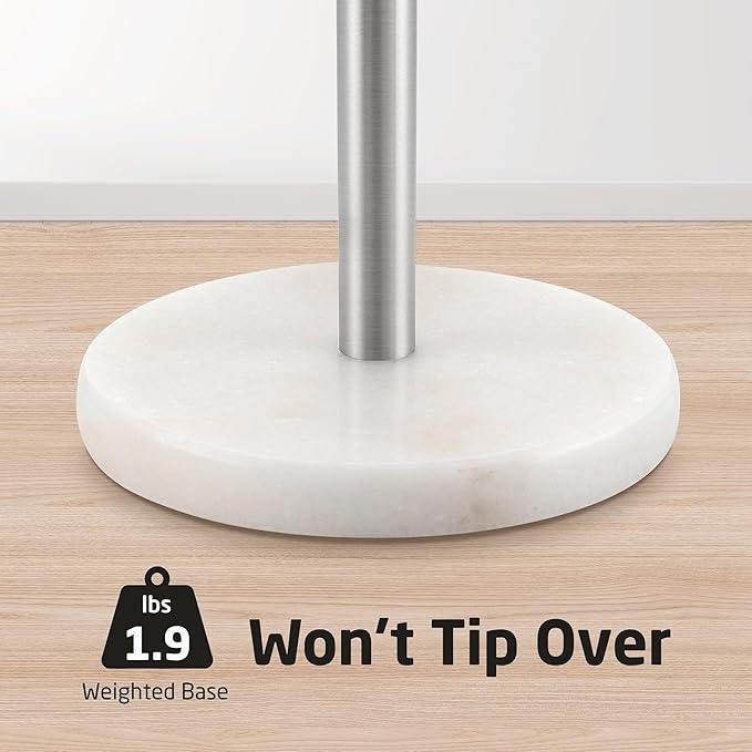 KES Free Standing Toilet Paper Holder Storage with Heavy Marble Base 3 Rolls 18/8 Stainless Steel,Toilet Tissue Holder Brushed Finish, BPS202S39-2 - ModernBath