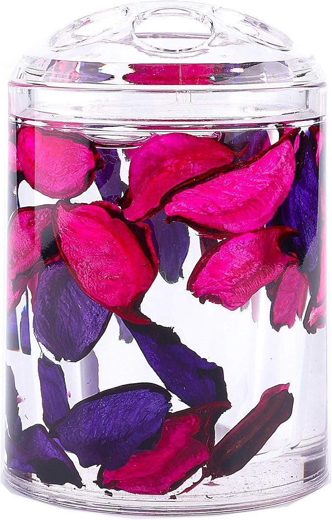 Locco Decor 4 Piece Acrylic Liquid 3D Floating Motion Bathroom Vanity Accessory Set Leaf - ModernBath