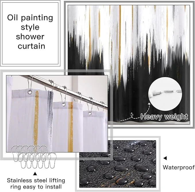 WSBArt 32PCS Bathroom Sets with Shower Curtain and Rugs-Purple Bathroom Accessories,Non Slip Bathroom Rugs Set with Toilet Lid Cover, Waterproof Shower Curtain, 3PC Soap Dispenser with Trash Can - ModernBath