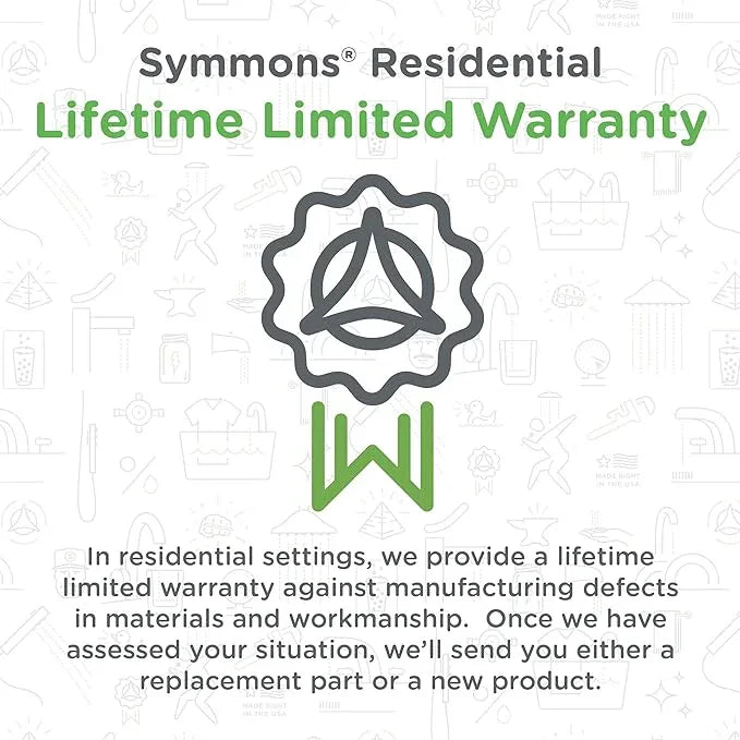 Symmons Identity Widespread Two-Handle Bathroom Faucet with Push Pop Drain (1.0 GPM), Polished Chrome - ModernBath