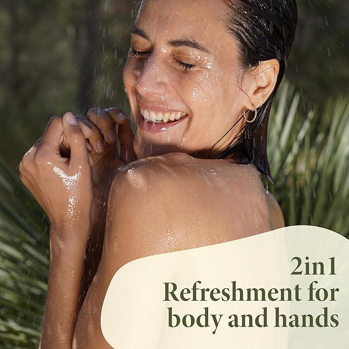 Moisturizing Liquid Hand & Body wash Rosemary Ginger Refill Pack by Jean&Len, silicone and paraben free with natural ingredients, vegan, 50.7 Fl. Oz. - ModernBath