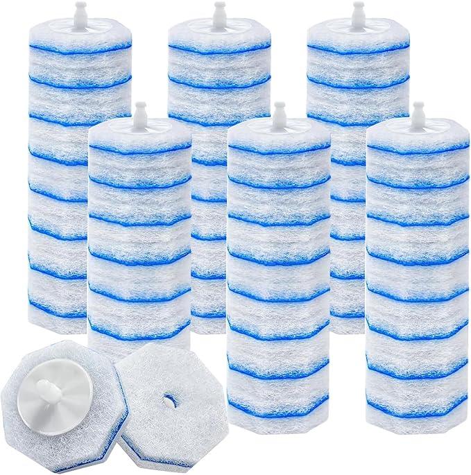 ZEELONA 50 Count Toilet Wand Refills Wand Disposable Toilet Brush Heads Compatible with Most Toilet Brushes for Toilet and Bathroom Cleaning - ModernBath