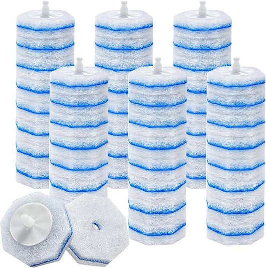 ZEELONA 50 Count Toilet Wand Refills Wand Disposable Toilet Brush Heads Compatible with Most Toilet Brushes for Toilet and Bathroom Cleaning - ModernBath