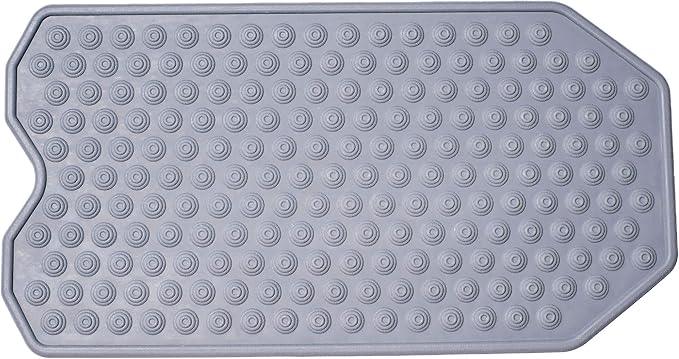 The Original Refinished Bathtub Mat - No Suction Cup Bath Mat, Designed for Textured and Refinished Bathtubs Made of Rubber Not Cheap Plastic, Great for Children and Elderly (Grey) - ModernBath