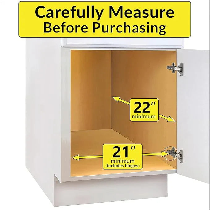LYNK PROFESSIONAL® Pull Out Cabinet Organizer, 20" x 21" Slide Out Drawers for Kitchen Cabinets - Sliding Pull-Out Pantry Shelves – Home Shelf Organizers - Lifetime Ltd. Warranty, Chrome - ModernBath