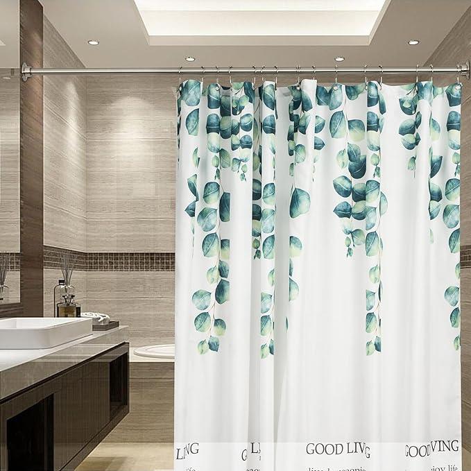 Artiwell 60" Heavy Duty Straight Shower Rod With Shower Rod Flange, Permanent Mount Shower Curtain Rod With Screws Bracket, Never Rust Stainless Steel, Window Curtain and Closet Rod, Brushed Nickel - ModernBath