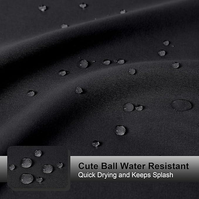 OVZME Zora 84 Inch Shower Curtain Set with 12 Plastic Hooks, Plain Fabric Black Shower Curtain for Bathroom - Extra Long Shower Curtain, Water Resistance, Machine Washable Soft Cloth, 72WX84L, Black - ModernBath