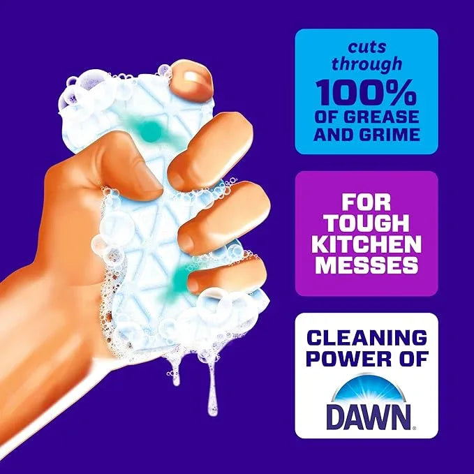 Mr. Clean Magic Eraser Foaming Sponge, Kitchen Grease Eraser, Dawn Cleaning Power, Oven Cleaner, Unstopables Fresh, 8ct - ModernBath
