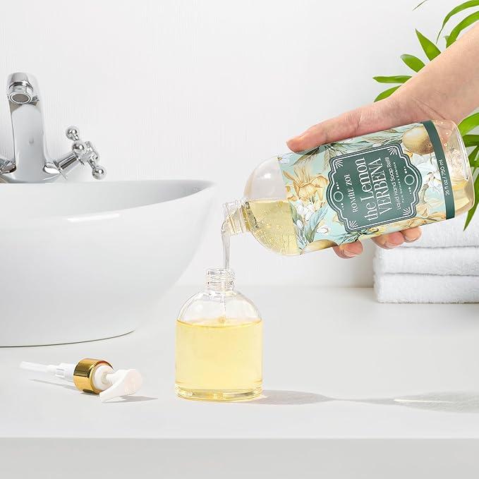 ROMIIE ZOI Liquid Hand Soap Refill, Lemon Verbena, Gentle & Moisturizing Formula, 750 ML/ 26 FL OZ - ModernBath