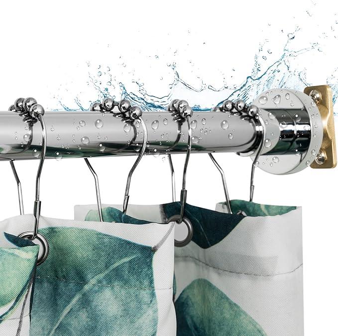 Artiwell Heavy Duty Shower Rod, Adjustable Shower Curtain Rod, Expandable 47-84 Inch, Permanent Mount Shower Rod, Never Rust Stainless Steel For Window Curtain and Closet, Chrome Plated - ModernBath