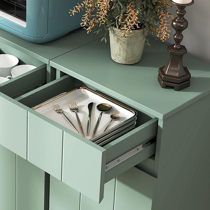 Small Bathroom Cabinet with Adjustable Shelves, Drawer, Anti-Tip Design, 14.96" L x 11.81" W x 32.09" H, Durable MDF for Bathroom, Kitchen, Laundry Storage, Soft-Close Door - ModernBath