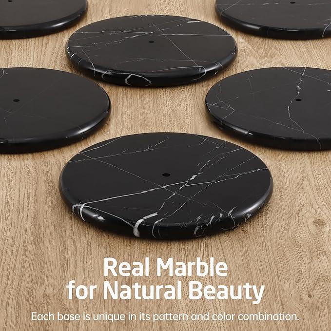 25" H Natural Marble Base Toilet Paper Holder Stand for 6 Rolls, Black Free Standing Toilet Paper Holder with Reverse, 18/8 Stainless Steel Tissue Holder for Bathroom, Matte Black, BPH291B-BK - ModernBath