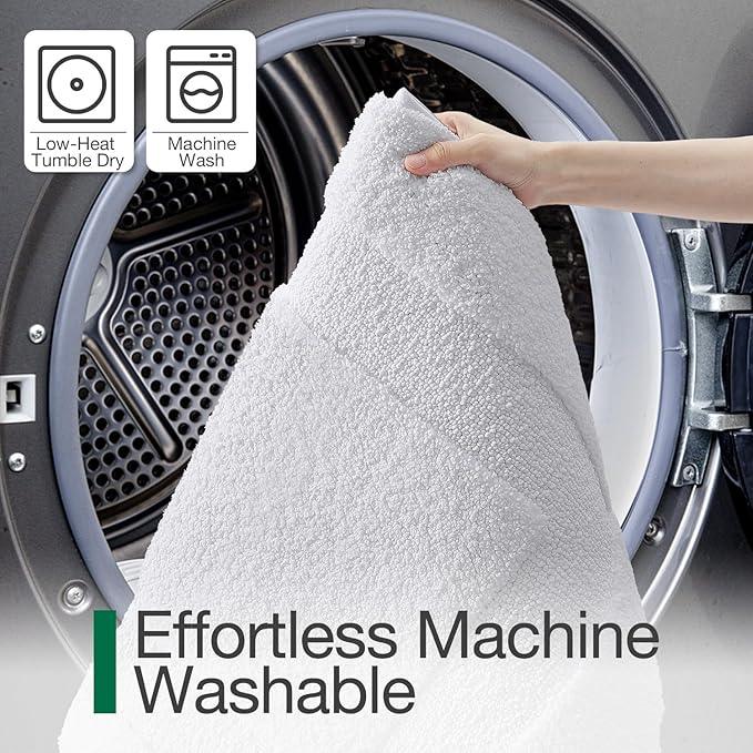 LUMI Extra Large Ultra Soft Bathroom Rugs Non Slip with Rubber Backing, Absorbent Washable Bath Mat Quick Dry, Upgraded Premium Microfiber Plush Carpet for Bathtub and Shower Floor, White, 24x60 - ModernBath