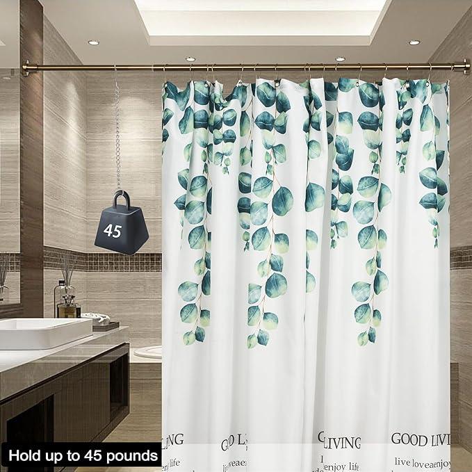 Artiwell Heavy Duty Shower Rod, Adjustable Shower Curtain Rod, Expandable 47-84 Inch, Permanent Mount Shower Rod, Never Rust Stainless Steel for Window Curtain and Closet, Champagne Bronze - ModernBath