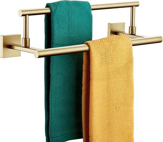 KOKOSIRI Hand Towel Bar 16 Inches Towel Holder Bathroom Rack for Bath Cabinet Towel Rails Brushed Gold Stainless Steel B5009BG-L16 - ModernBath