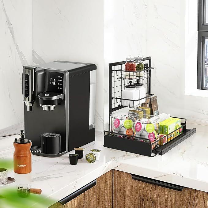 Under Sink Organizer Shelves, Pull Out Cabinet Organizers, Metal Hook Shelf Sliding Drawers for Kitchen Bathroom Closet Organization and Storage - ModernBath