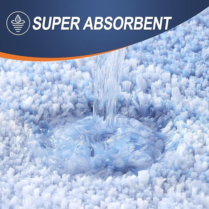 OLANLY Bathroom Rugs Mat 24x16, Extra Soft Absorbent Microfiber Bath Rugs, Rubber Backing, Quick Dry, Machine Washable Bath Mats for Bathroom Floor, Tub and Shower, Home Decor Accessories, Light Blue - ModernBath
