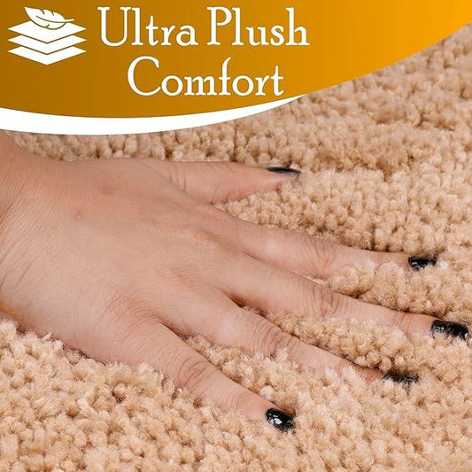 C23 Luxury Bathroom Rugs, Bath Mat - 20"x32" | 2200 GSM Tufted Cotton Bathroom Mat | Ultra-Absorbent Quick Dry, Heavyweight Non-Slip Bathmat | Thick Soft Plush Machine Washable Bath Rug - ModernBath