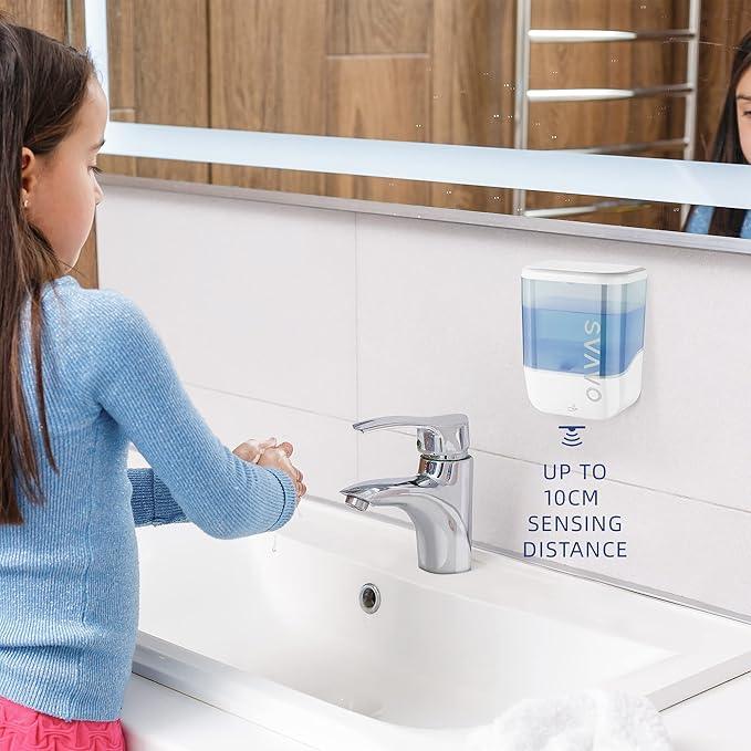 SVAVO 34oz / 1000ml Automatic Soap Dispenser Hand Sanitizer Dispenser Wall Mount, Touchless Electric Sensor Pump Battery Operated for Offices Home Kitchen Bathroom Hotel Restaurant Commercial - ModernBath