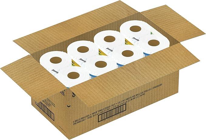 Bounty Quick Size Paper Towels, White, 8 Family Rolls - ModernBath