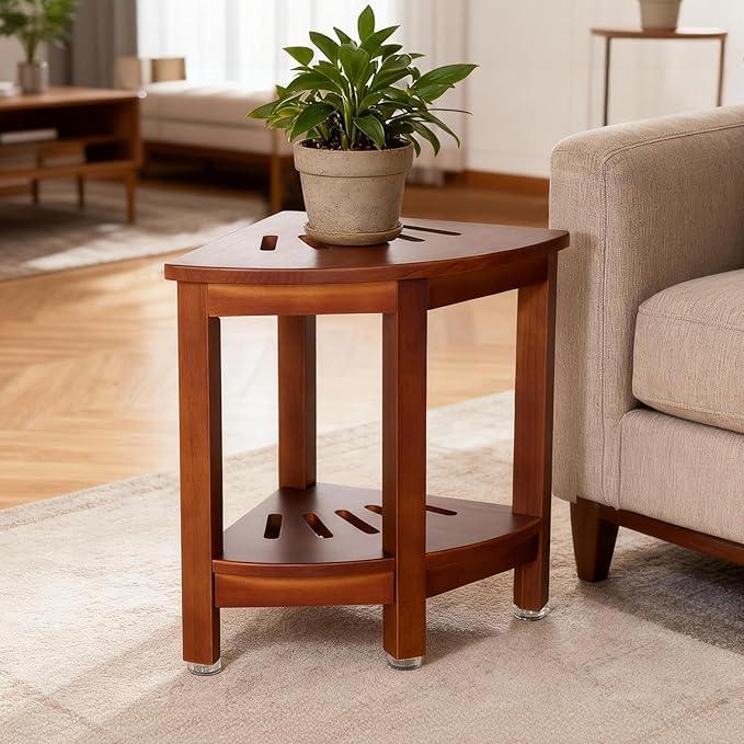HouseJoy Corner Shower Bench with Shelf, 16.5" H Corner Shower Stool for Shaving Legs, Shower Foot Rest Waterproof Bathroom Bench -Bath Seat, Spa Foot Rest Shaving Stool Corner - ModernBath