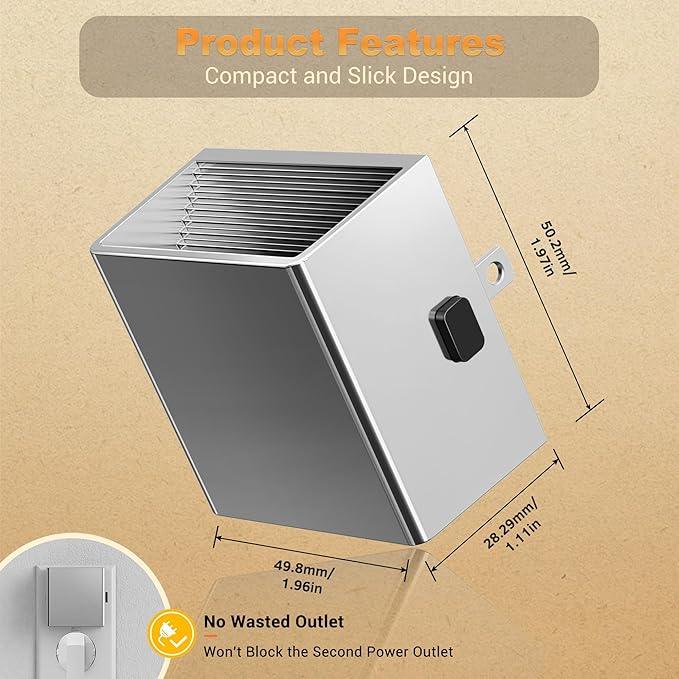 JandCase Night Light,Automatic Night Lights Plug into Wall,Dusk to Dawn,2 Pack Soft White 3000K Brightness Adjustable Nightlight for Kids Bedroom Bathroom Hallway Kitchen - ModernBath