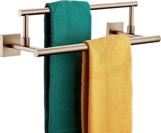 KOKOSIRI Hand Towel Bar 16-Inch Towel Holder Bathroom Rack for Bath Cabinet Towel Rails Champagne Bronze Stainless Steel B5009CPG-L16 - ModernBath
