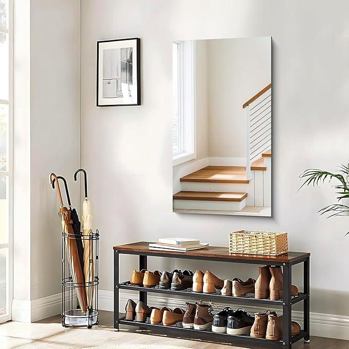 CILIBER Frameless Mirror, 20x36 Inch Bathroom Mirrors for Wall, Rectangle Bathroom Vanity Mirrors with Polished Edge, Hangs Horizontally or Vertically for Bathroom, Bedroom and Living Room - ModernBath