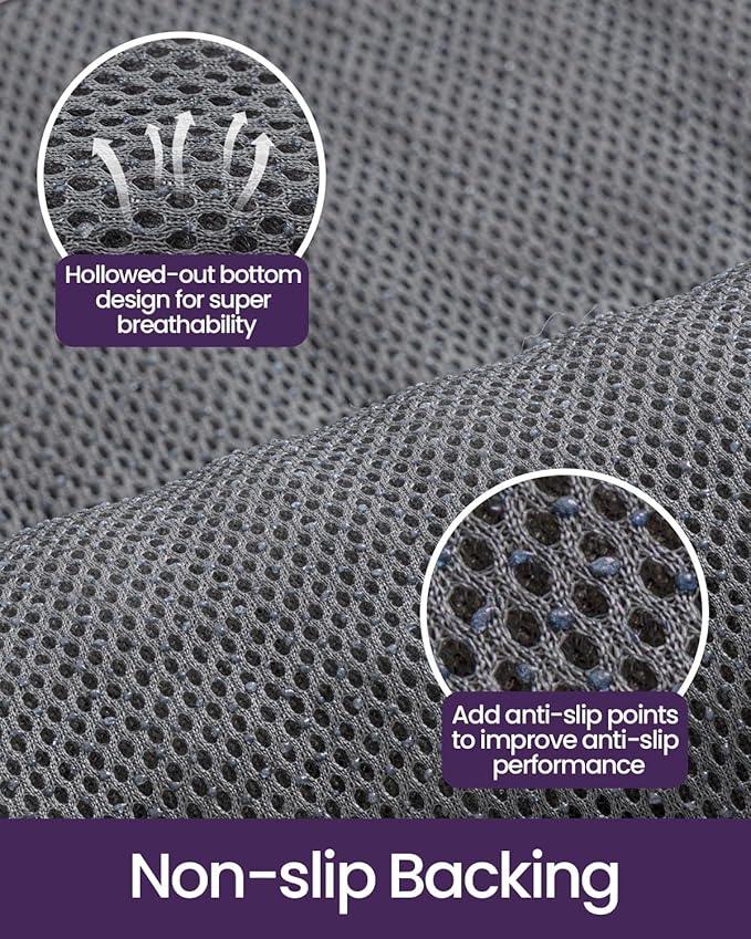 DEXI Bathroom Rugs 24x43, Non Slip Washable Bath Mat, Luxury Chenille Super Absorbent Ultra Thick Bathmats for Shower Floor, Plush Fluffy Shaggy Carpet for Tub, Dark Grey - ModernBath