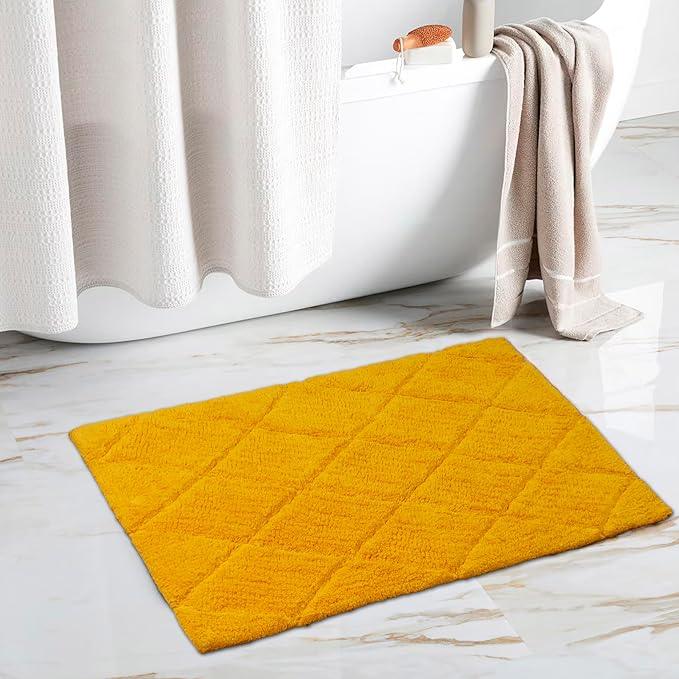 C23 Luxury Bathroom Rugs, Bath Mat - 20"x32" | 2200 GSM Tufted Cotton Bathroom Mat | Ultra-Absorbent Quick Dry, Heavyweight Non-Slip Bathmat | Thick Soft Plush Machine Washable Bath Rug - ModernBath