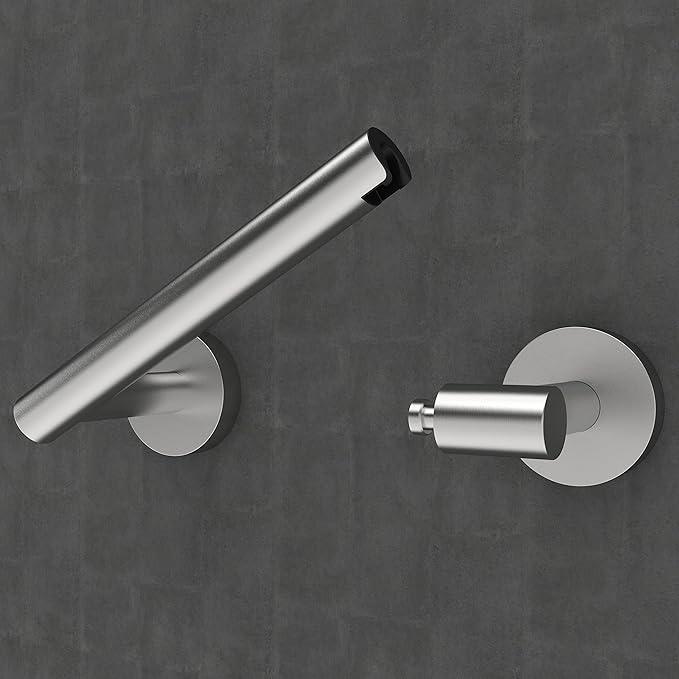Brushed 2 Pack Toilet Paper Holder SUS304 Stainless Steel Double Post Pivoting Toilet Paper Roll Holder Wall Mounted Toilet Tissue Holder for Commercial Bathroom RV - ModernBath