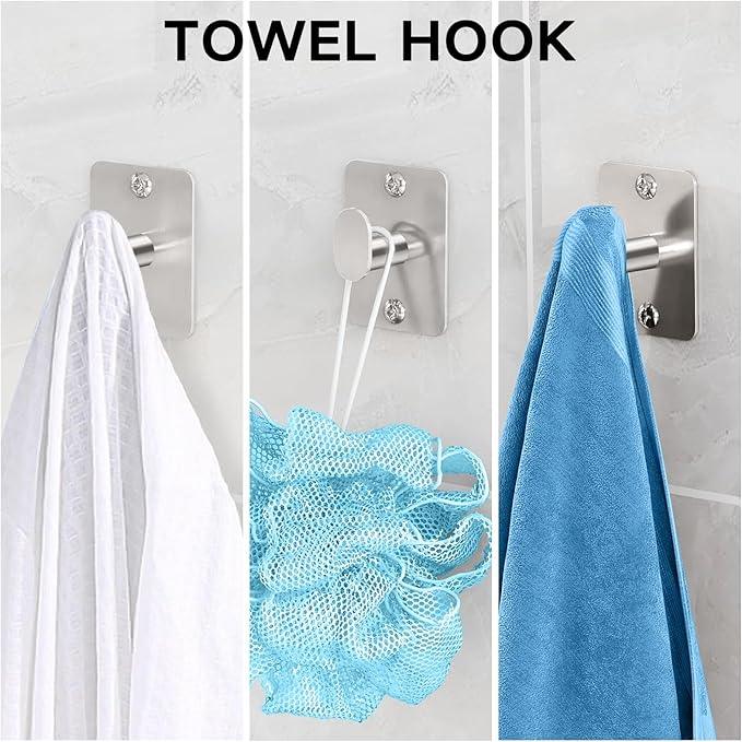 20 Pieces Bathroom Accessories Set, Brushed Nickel Bathroom Hardware Set, 24 inch Towel Bar, Towel Racks for Bathroom, Robe Towel Hooks, Toilet Paper Holder Wall Mounted - ModernBath