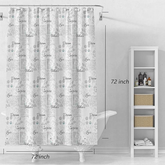 LQFMEHOT Eva Shower Curtain Liner, Jungle Elephant 5G Shower Liners with 12 Rustproof Metal Grommets and Weighted Magnets, Waterproof Duty Shower Curtains for Shower Bathroom 72 x 72 - ModernBath