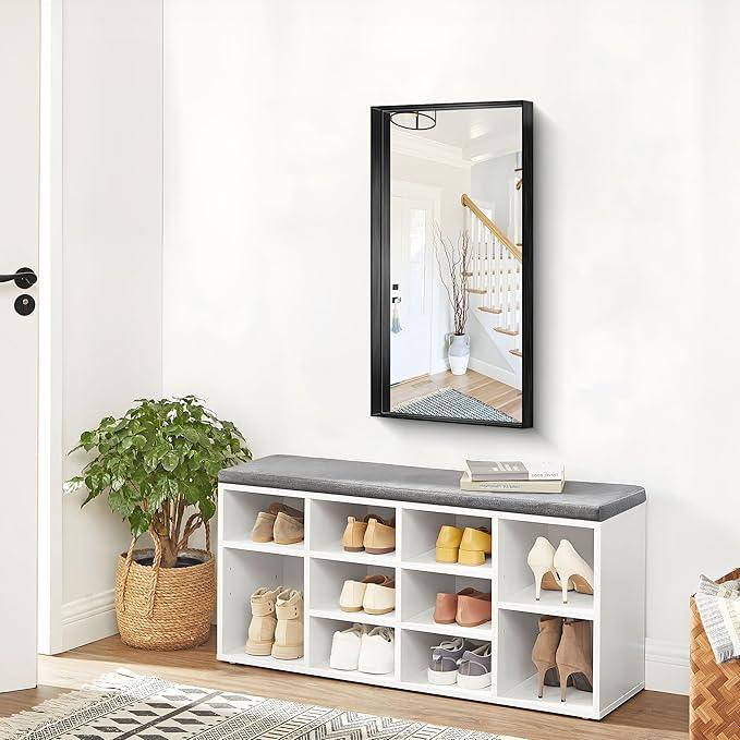 NIMURY Black Bathroom Mirror, 40x20 Inch Rectangular Framed Mirror, Large Wall Mounted Bathroom Vanity Mirror Over Sink for Bedroom,Restroom, Living Room, Hangs Vertically or Horizontally - ModernBath