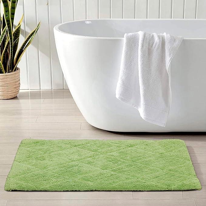 C23 Luxury Bathroom Rugs, Bath Mat - 20"x32" | 2200 GSM Tufted Cotton Bathroom Mat | Ultra-Absorbent Quick Dry, Heavyweight Non-Slip Bathmat | Thick Soft Plush Machine Washable Bath Rug - ModernBath