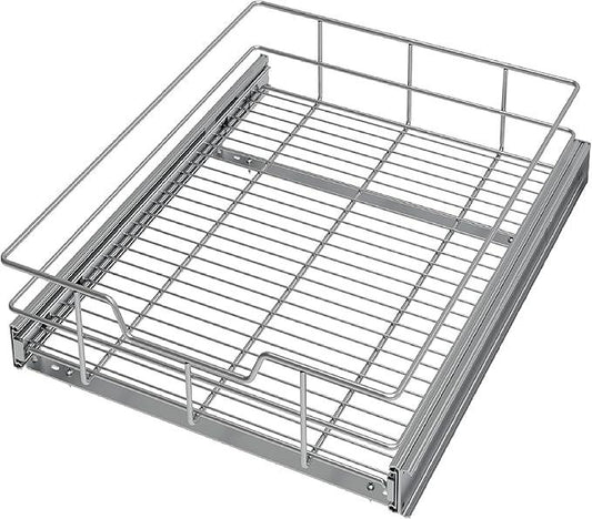 Pull Out Cabinet Organizer 14" W X 22" D, Slide Out Drawers For Kitchen Organizers and Storage, Pull Out Drawers For Cabinets Capacity Heavy Duty Caddy, Cabinet Shelves Chrome-Plated, Bathroom Pantry - ModernBath