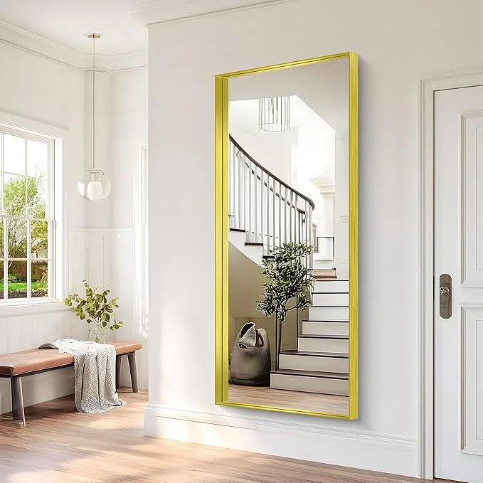 NIMURY Gold Bathroom Mirror, 72x30 Inch Rectangular Framed Mirror, Large Wall Mounted Bathroom Vanity Mirror Over Sink for Bedroom,Restroom, Living Room, Hangs Vertically or Horizontally - ModernBath