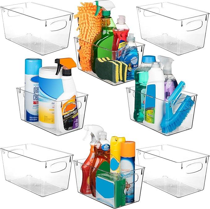 ClearSpace Clear Plastic Storage Bins – Perfect Kitchen Organization and Storage or Pantry Storage – Fridge Organizer, Pantry Organization and Clear Storage Bins, Cabinet Organizers - ModernBath