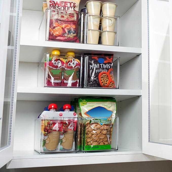 ClearSpace Clear Plastic Storage Bins – Perfect Kitchen Organization and Storage or Pantry Storage – Fridge Organizer, Pantry Organization and Clear Storage Bins, Cabinet Organizers - ModernBath