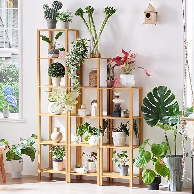 54in Tall Bookshelf 5-Tier Small Narrow Bookcase, Skinny Book Shelf for Small Space, Farmhouse Slim Shelf with Storage, Wood Freestanding Display Thin Bookshelves for Living Room, Natural - ModernBath